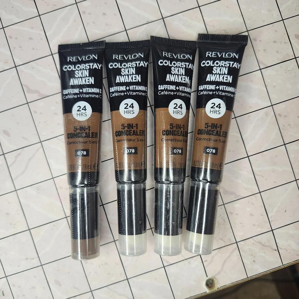 Revlon Colorstay Skin Awaken 5 In 1 Concealer 4 Tube Bundle Color 078